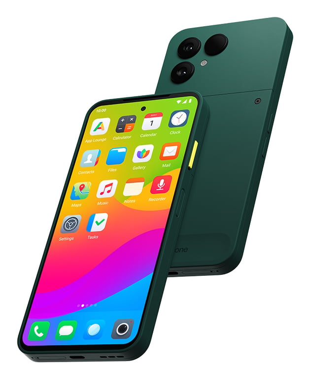 Fairphone 6 (5G) 256 Go, Vert - Très bon état Très bon état Fairphone reconditionné disponible sur Pixmania