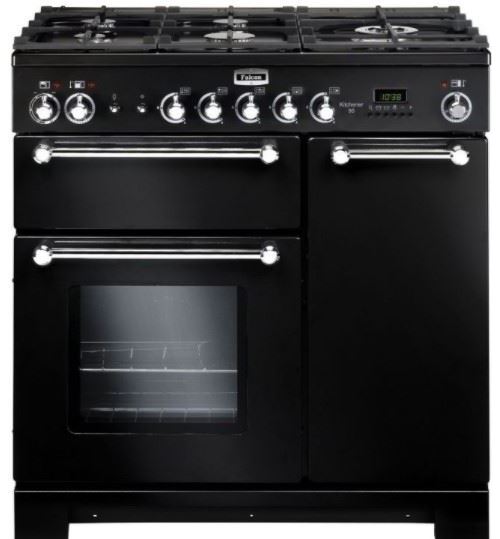Falcon Kitchener 90 - Cuisinière (four à deux étages) - pose libre - largeur : 90 cm - profondeur : 60 cm - hauteur : 90 cm - noir mat Occasion N/A reconditionné disponible sur Fnac | Dero