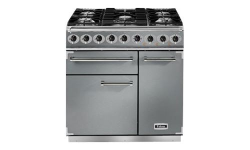 Falcon PKR 900 Deluxe - Cuisinière (four à deux étages) - pose libre - largeur : 90 cm - profondeur : 67 cm - hauteur : 91.2 cm - avec système auto-nettoyant - acier inoxydable État correct reconditionné disponible sur Fnac | Dero