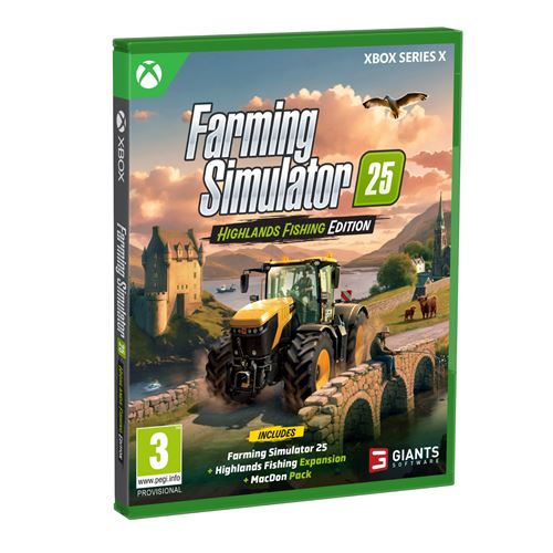 Farming Simulator 25: Highlands Fisching Edition Xbox Series X État correct Koch Media reconditionné disponible sur Fnac