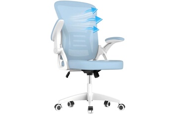 Fauteuil de bureau - Chaise à Roulettes, Ergonomique Siège, Hauteur Réglable 10 cm, à Roulettes 360°,Bleu Très bon état reconditionné disponible sur Darty