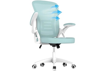 Fauteuil de bureau - Chaise à Roulettes, Ergonomique Siège, Hauteur Réglable 10 cm, à Roulettes 360°,Vert Très bon état reconditionné disponible sur Darty