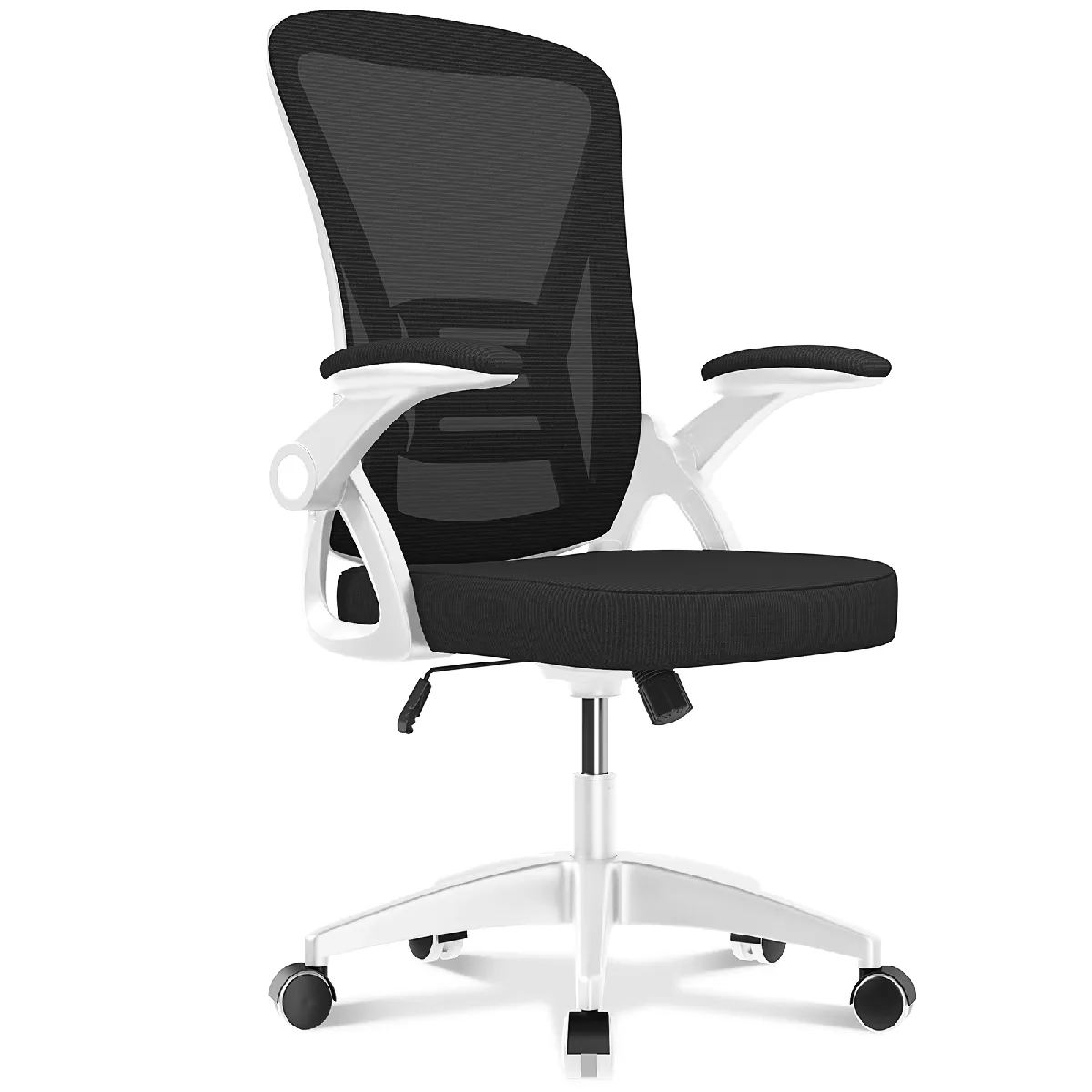 Fauteuil De Bureau Ergonomique D'occasion Noir Et Blanc à Accoudoirs Repliables État correct - 42,99 € Fauteuil De Bureau Ergonomique D'occasion Noir Et Blanc à Accoudoirs Repliables État correct reconditionné disponible sur Rue du Commerce Seconde Vie