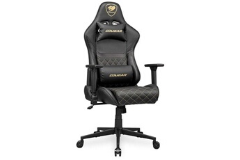 Fauteuil gamer Armor One V2 Gold F - Cuir synthétique - Noir - 120 kg Bon état Cougar reconditionné disponible sur Darty
