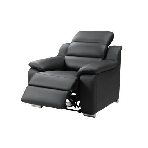 Fauteuil relax électrique en cuir ARENA III - Noir Bon état reconditionné disponible sur Rakuten