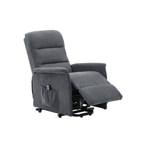 Fauteuil releveur électrique en tissu CAPUCINE - Anthracite occasion reconditionné disponible sur Rakuten