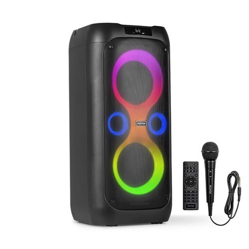 Fenton Core130 Enceinte Bluetooth Lumineuse - 180 Watts, Batterie Longue Autonomie 12H, Facile à Transporter État correct N/A reconditionné disponible sur Fnac
