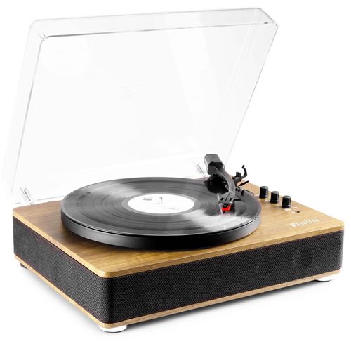 Fenton RP162W Platine vinyle rétro hifi avec Bluetooth et haut-parleurs - Marron Clair État correct N/A reconditionné disponible sur Fnac
