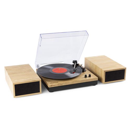 Fenton RP165L Platine vinyle Bluetooth avec 2 enceintes - Bois clair, 3 vitesses de lecture 33, 45 et 78 Tours État correct N/A reconditionné disponible sur Fnac
