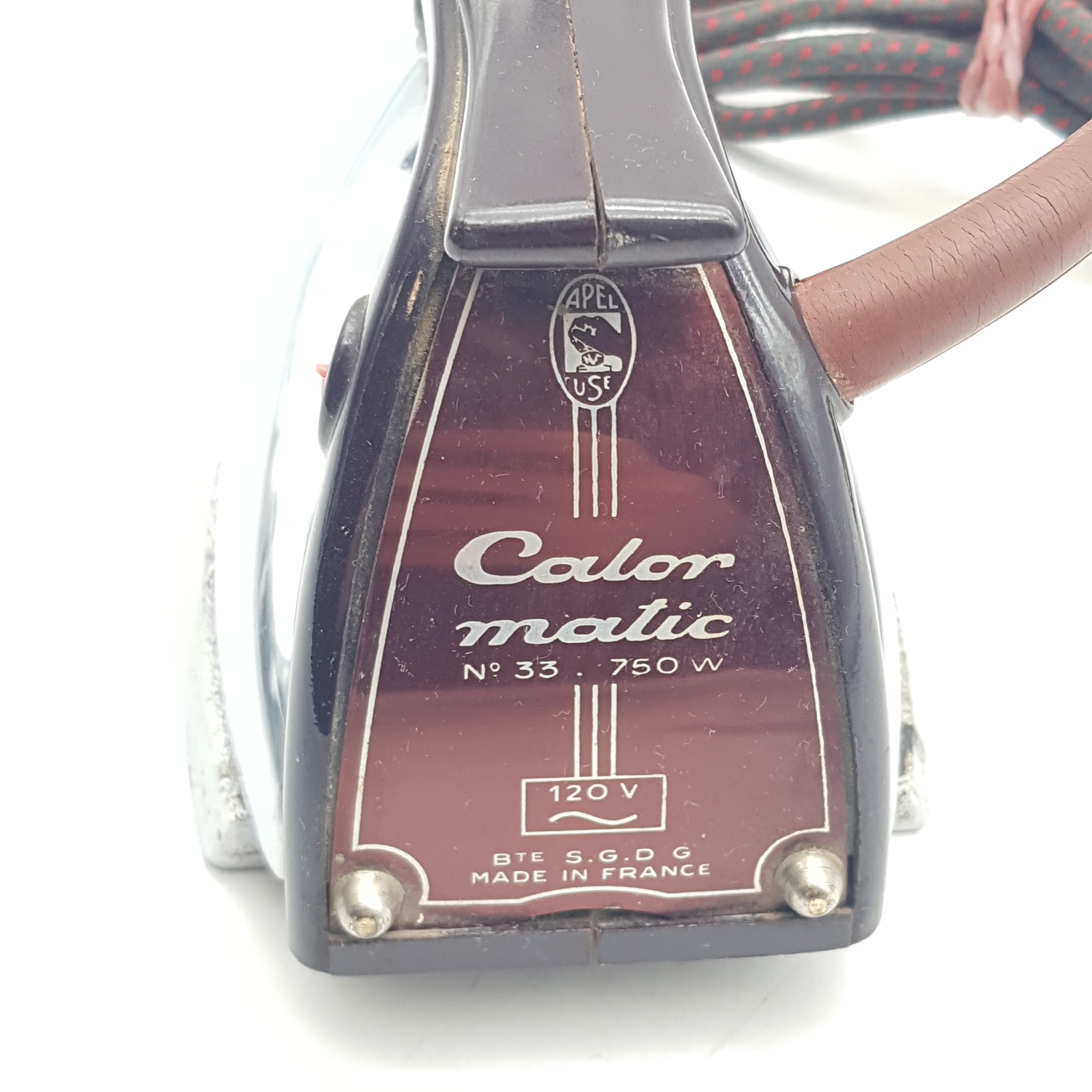 Voir photo 2 de Fer a repasser vintage - calor matic n°33 Fer a repasser vintage - calor matic n°33 reconditionné photo 2