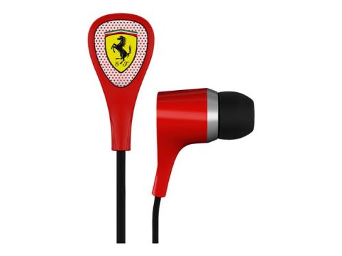 Ferrari Scuderia S100 - Écouteurs avec micro - intra-auriculaire - filaire - jack 3,5mm - rouge État correct N/A (je n'ai pas pu trouver de marque conn reconditionné disponible sur Fnac