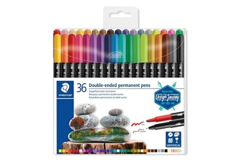 Feutres permanents Multicolore - 36 feutres - Double pointe fine et ultra-fine - 3 mm Bon état Staedtler reconditionné disponible sur Darty