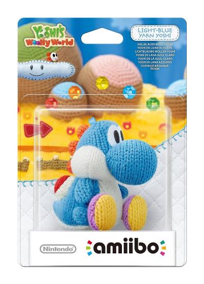 Figurine Amiibo Yoshi de laine bleu ciel État correct Nintendo reconditionné disponible sur Fnac