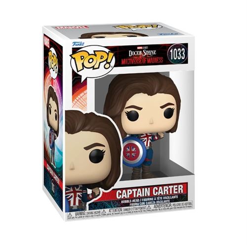 Figurine Funko Pop Marvel Doctor Strange in the Multiverse of Madness Captain Carter État correct reconditionné disponible sur Fnac