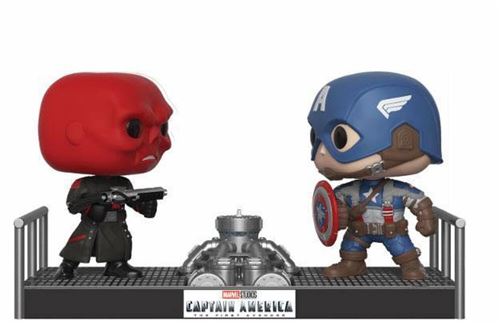 Figurine Funko Pop! Moment N°389 - Marvel - Twin Pack Captain America Et Crâne R État correct N/A reconditionné disponible sur Fnac