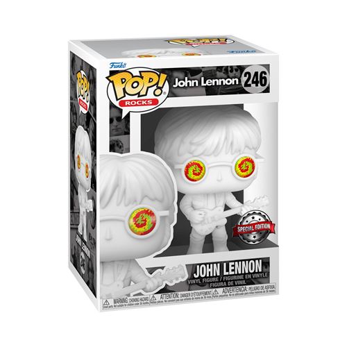 Figurine Funko Pop Rocks John Lennon with Psychedelic Shades Exclusivité État correct Funko reconditionné disponible sur Fnac