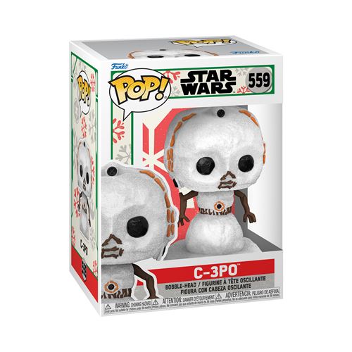 Figurine Funko Pop Star Wars Holiday C-3PO Snowman État correct reconditionné disponible sur Fnac