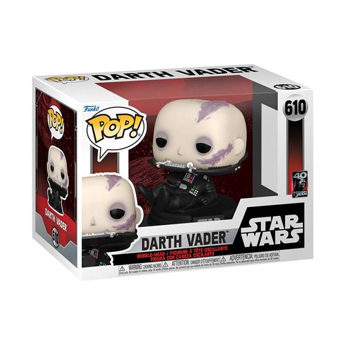 Figurine Funko Pop Star Wars Return of the Jedi 40th Darth Vader unmasked État correct Funko reconditionné disponible sur Fnac