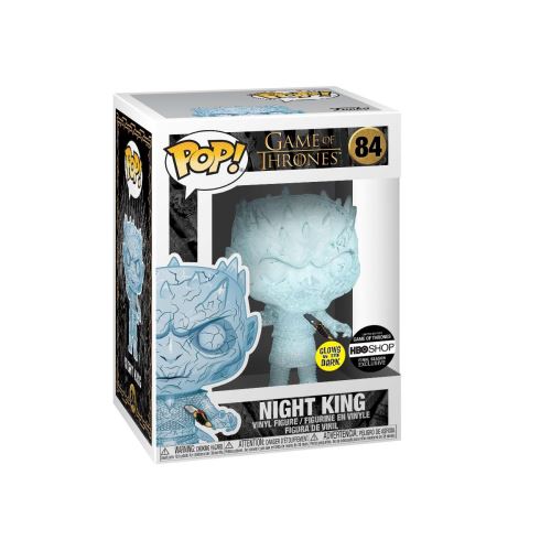 Figurine Funko Pop TV Game of Thrones Crystal Night King avec une dague dans le torse brillant dans le noir – exclusivité Fnac État correct Funko reconditionné disponible sur Fnac