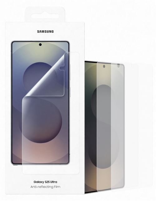 Film de protection anti-reflet pour Samsung Galaxy S25 Ultra Transparent État correct - 16,99 € Film de protection anti-reflet pour Samsung Galaxy S25 Ultra Transparent État correct Samsung reconditionné disponible sur Fnac