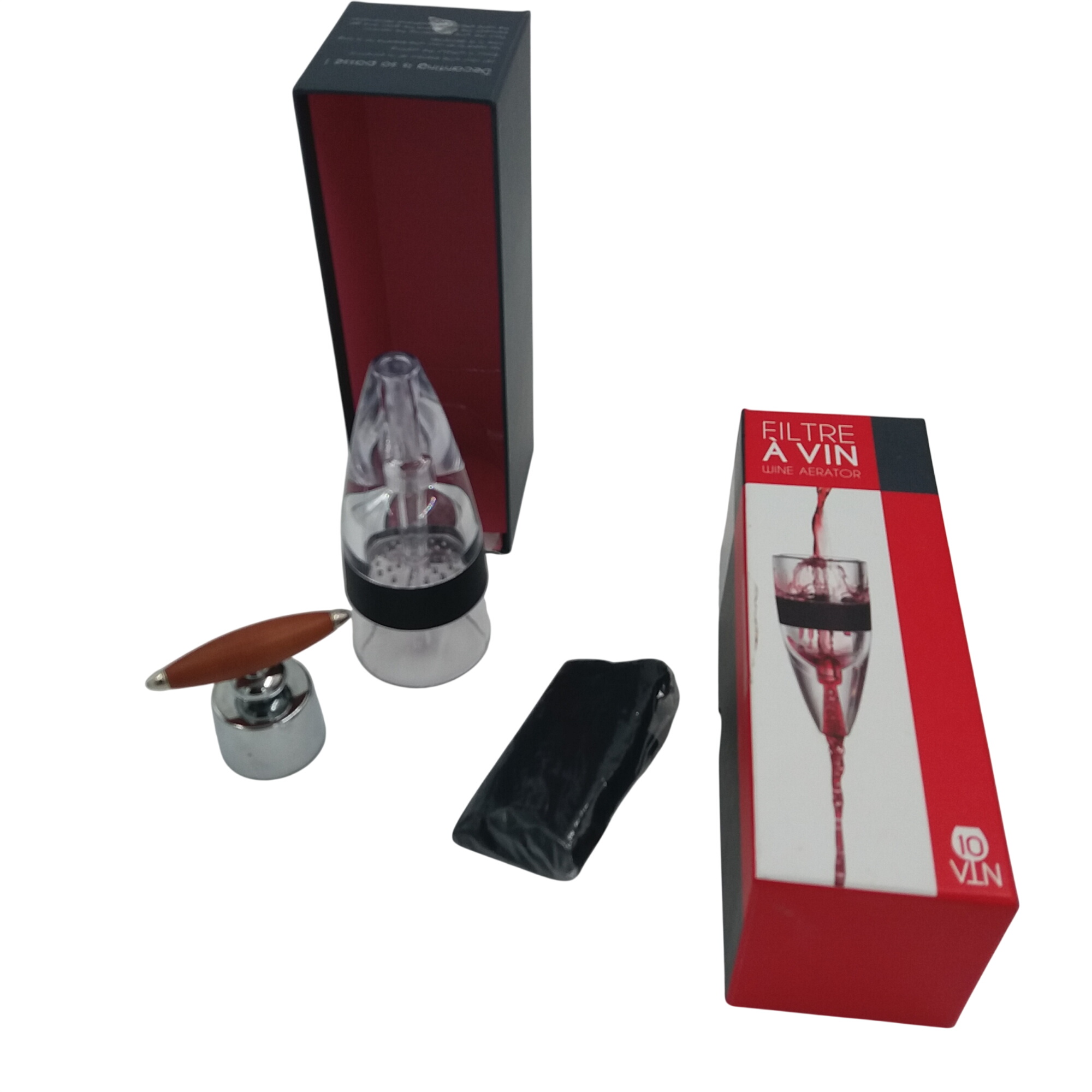 Filtre à vin, aérateur. Dans sa boite d’origine. Différents accessoires. La chaise Longue. Très bon état - 15,00 € Filtre à vin, aérateur. Dans sa boite d’origine. Différents accessoires. La chaise Longue. Très bon état reconditionné disponible sur Label Emmaüs