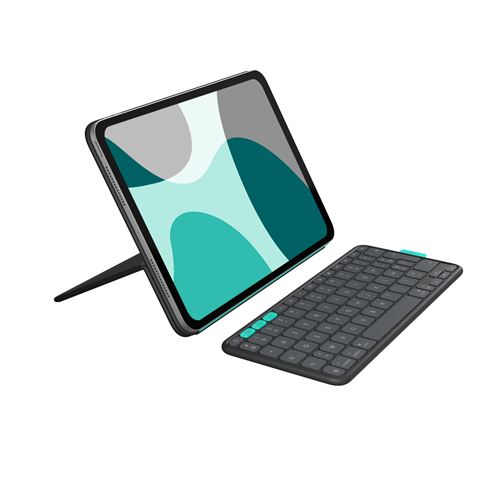 Flip folio étui clavier et clavier sans fil Bluetooth Logitech pour iPad Pro 11" (M4 et M5) et iPad Air 11" (M2 et M3) 5ème génération 2024 Graphite État correct Logitech reconditionné disponible sur Fnac | Dero