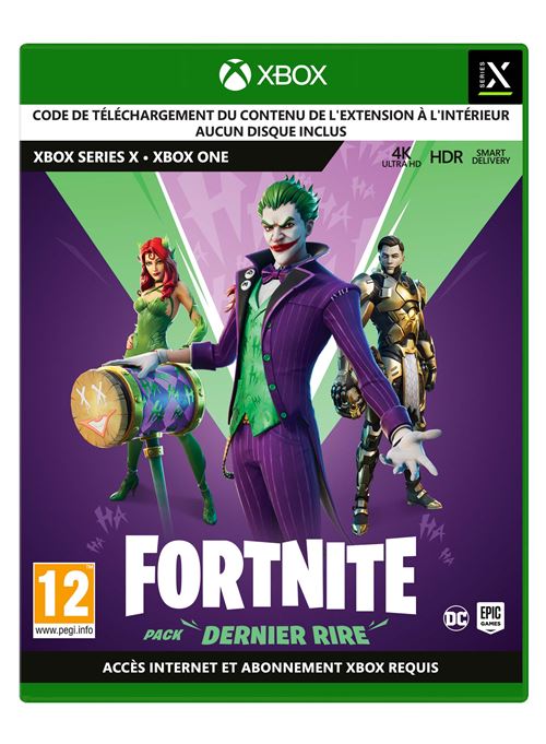 Fortnite : Pack Dernier Rire Xbox Series X État correct Warner Bros. Entertainment France reconditionné disponible sur Fnac