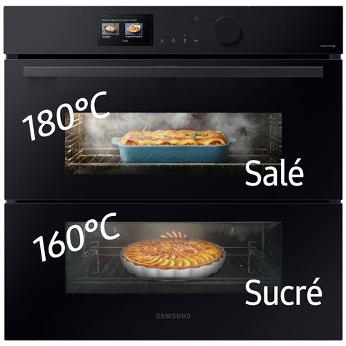 Four encastrable Samsung Série 6 Bespoke AI™ Dual Cook Flex™ NV7B6799AAK 3950 W Noir Verre État correct Samsung reconditionné disponible sur Fnac