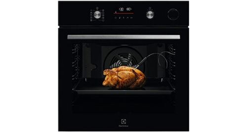 Four SteamCrisp SÉRIE 700 PRO - Cuisson vapeur integree / Chaleur tournante pulsee - 1 mode vapeur 25% - Nettoyage pyrolyse - Classe defficacite energetique*:A+ - Volume utile cavite (L):XXL 72 - Affichage LCD blanc État correct Electrolux reconditionné disponible sur Fnac