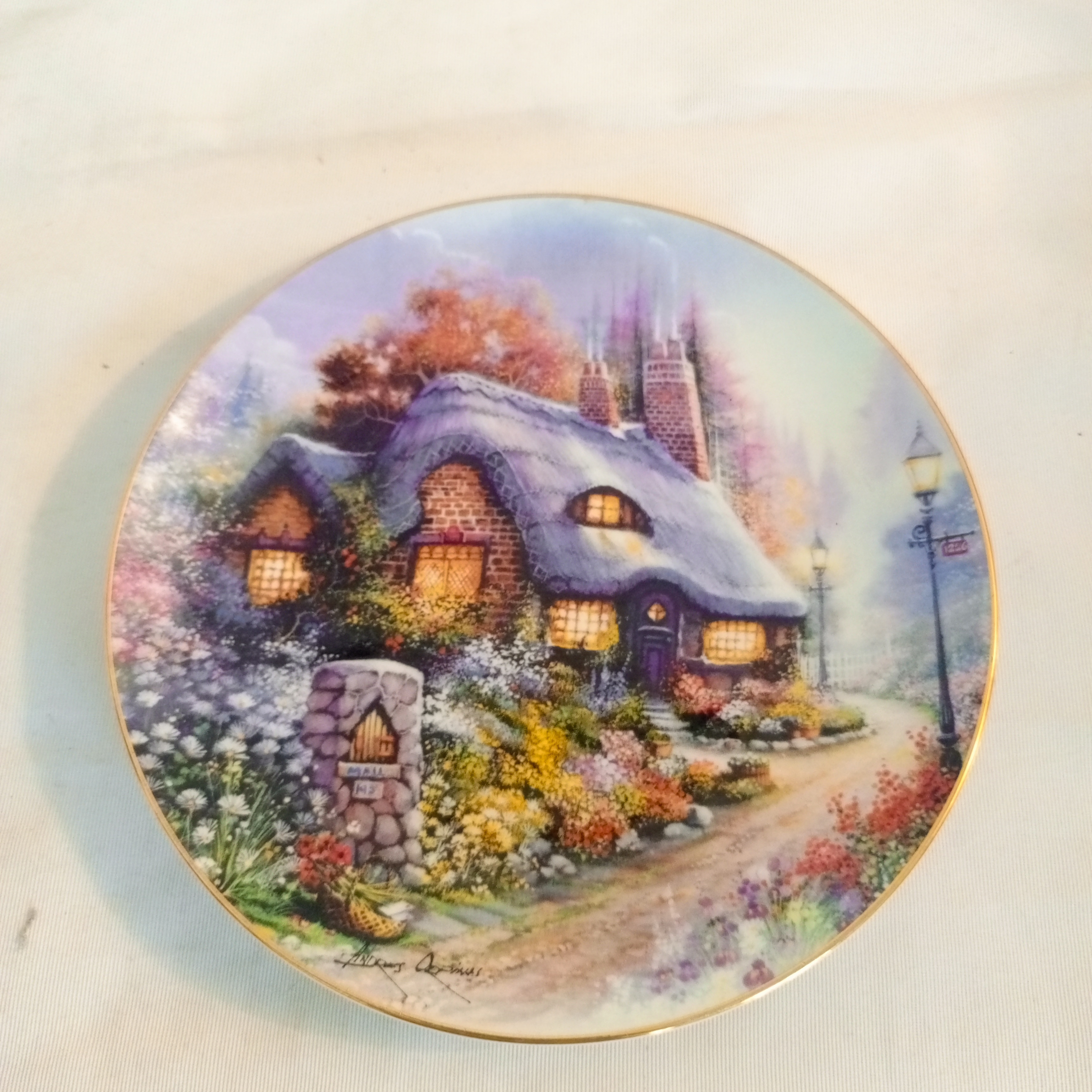 Voir photo 3 de Franklin Mint Assiette Décorative en Porcelaine Franklin Mint Assiette Décorative en Porcelaine État correct reconditionné photo 3