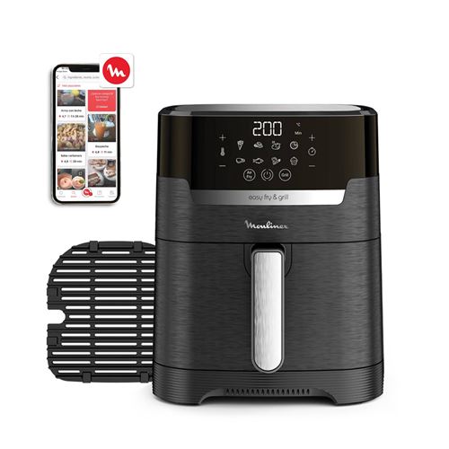 Friteuse 2-en-1 Moulinex EZ505810 Easy Fry et Grill Digital 1400 W Noir État correct - 78,00 € Friteuse 2-en-1 Moulinex EZ505810 Easy Fry et Grill Digital 1400 W Noir État correct Moulinex reconditionné disponible sur Fnac