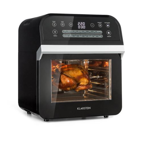 Friteuse à air chaud - Klarstein AeroVital Cube - Cuisson sans huile - 1600W / 12L - Noir État correct Klarstein reconditionné disponible sur Fnac | Dero
