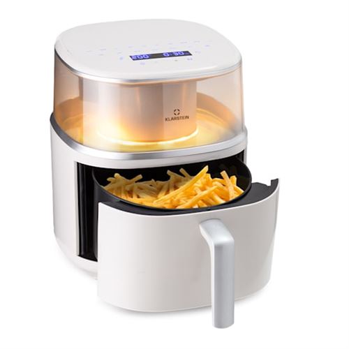 Friteuse à air chaud - Klarstein Air Bloom avec fonction vapeur 1500W 7,5 L 16 programmes - Crème État correct N/A reconditionné disponible sur Fnac