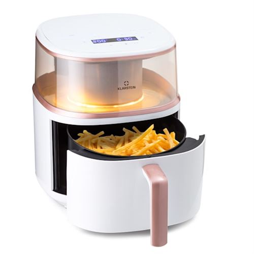 Friteuse à air chaud - Klarstein Air Bloom avec fonction vapeur 1500W 7,5 L 16 programmes - Blanc État correct N/A reconditionné disponible sur Fnac