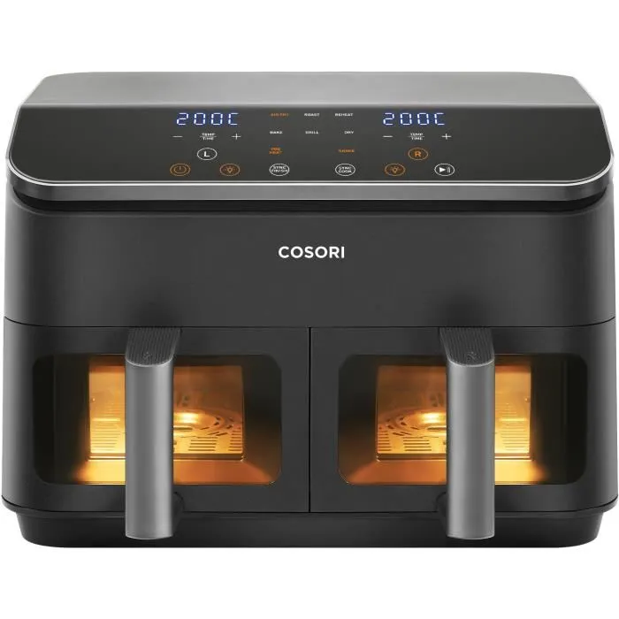 Friteuse sans huile COSORI - Dual Basket Chef Edition - Capacité 85L - 2 paniers - 8 programmes - 1750W - Noir Reconditionné - 85,78 € Friteuse sans huile COSORI - Dual Basket Chef Edition - Capacité 85L - 2 paniers - 8 programmes - 1750W - Noir Reconditionné COSORI reconditionné disponible sur Cdiscount Seconde Vie