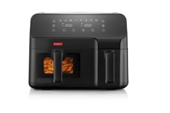 Friteuse Sans Huile - - Double Compartiment 3,2L Et 5,1L - 2700 W - Noir Très bon état Bodum reconditionné disponible sur Darty