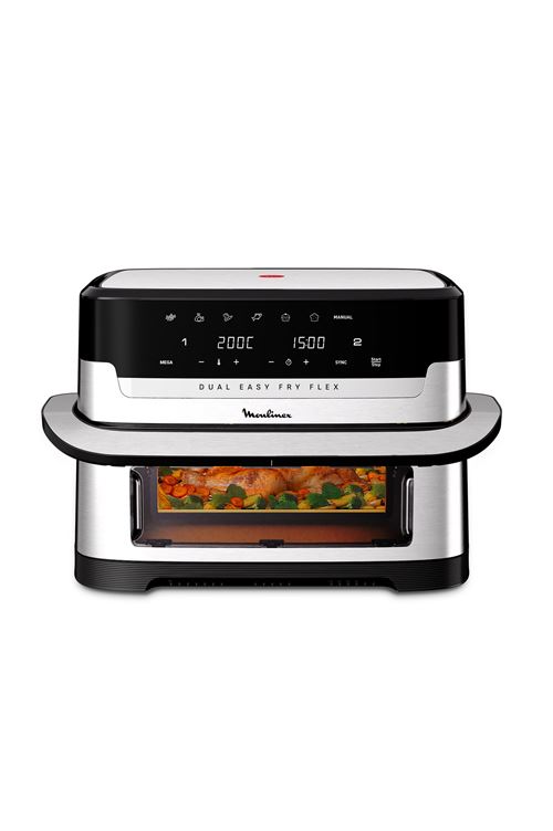 Friteuse sans huile Moulinex Easy Fry Dual Flex EZ922DF0 9L Gris État correct Moulinex reconditionné disponible sur Fnac