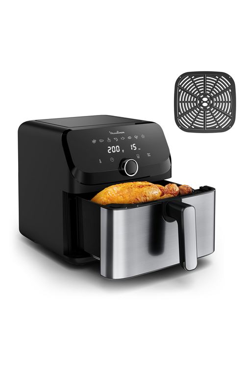 Friteuse sans huile Moulinex Easy Fry Mega EZ855D20-RA 7.5 L Argent Reconditionné État correct Moulinex reconditionné disponible sur Fnac