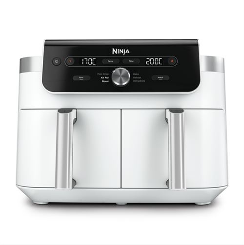 Friteuse sans huile Ninja Foodi Max Dual Zone 6-en-1 9.5L DZ901EUWH Blanc État correct Ninja reconditionné disponible sur Fnac