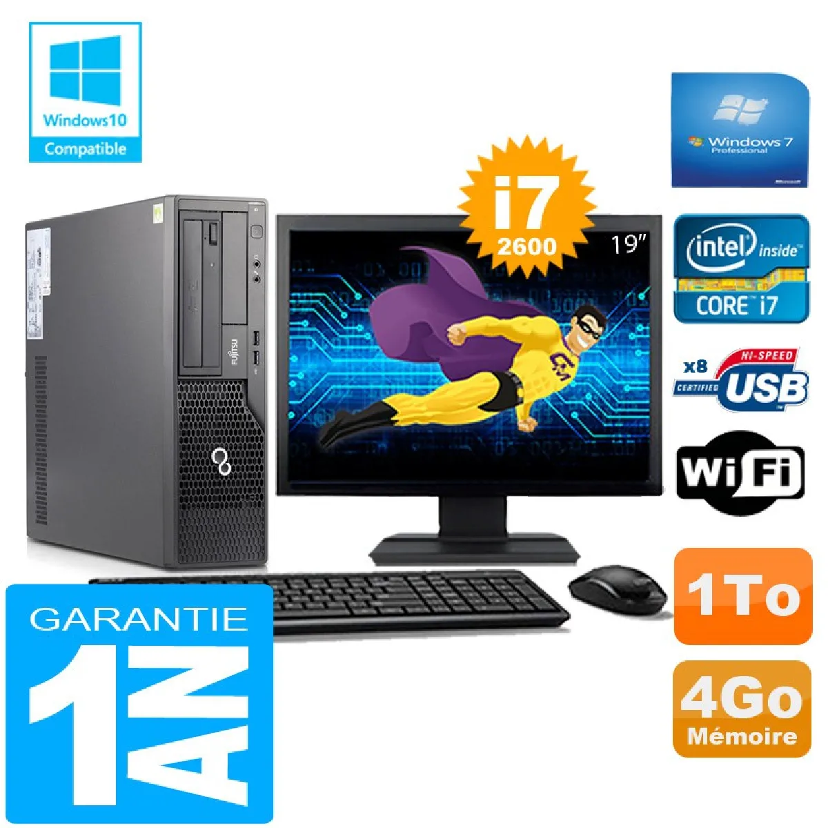 Fujitsu Esprimo E500 SFF Core i7-2600 État correct - 519,95 € Fujitsu Esprimo E500 SFF Core i7-2600 État correct Fujitsu reconditionné disponible sur Rue du Commerce Seconde Vie