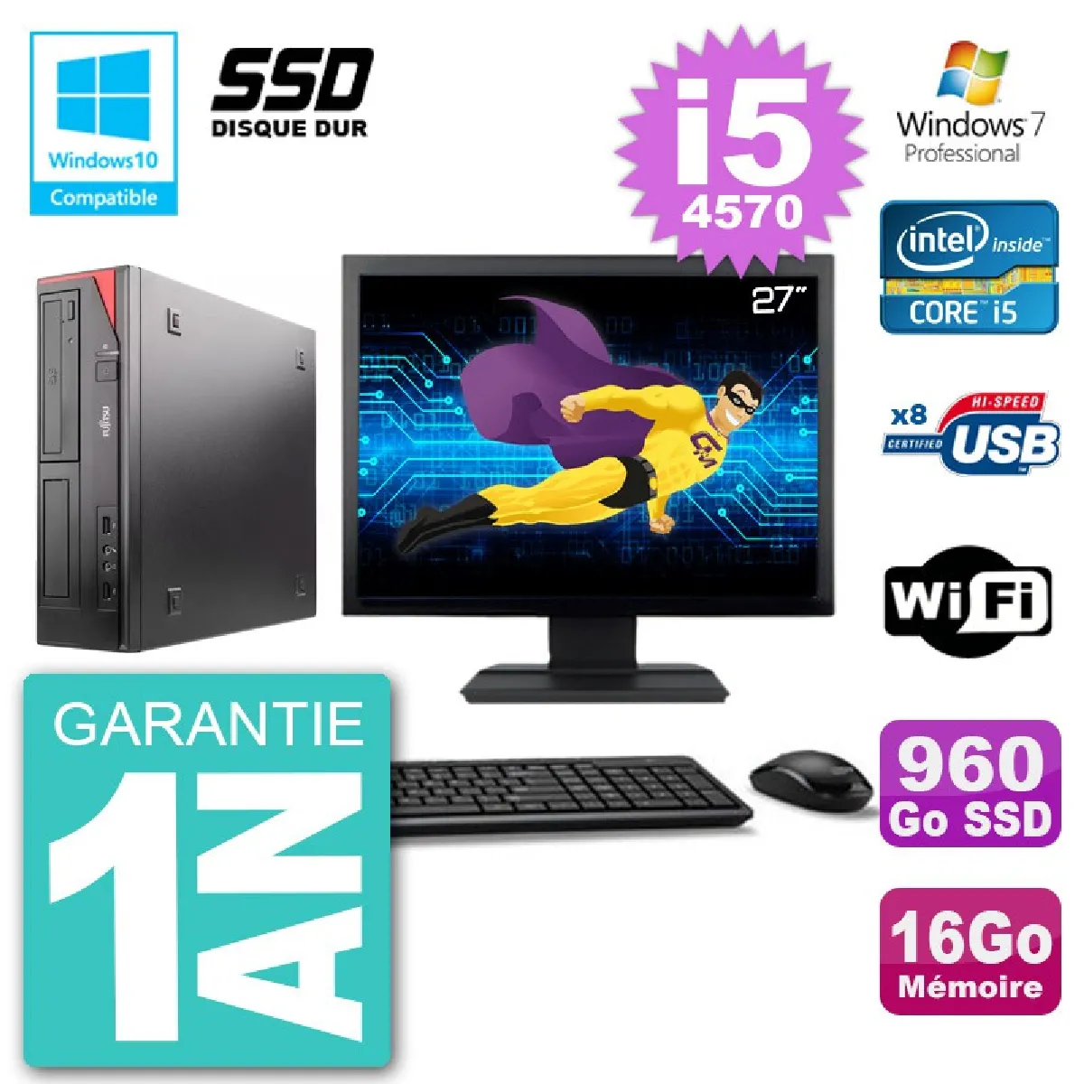 Fujitsu Esprimo E520 DT - Ecran 27" État correct - 749,95 € Fujitsu Esprimo E520 DT - Ecran 27" État correct Fujitsu reconditionné disponible sur Rue du Commerce Seconde Vie