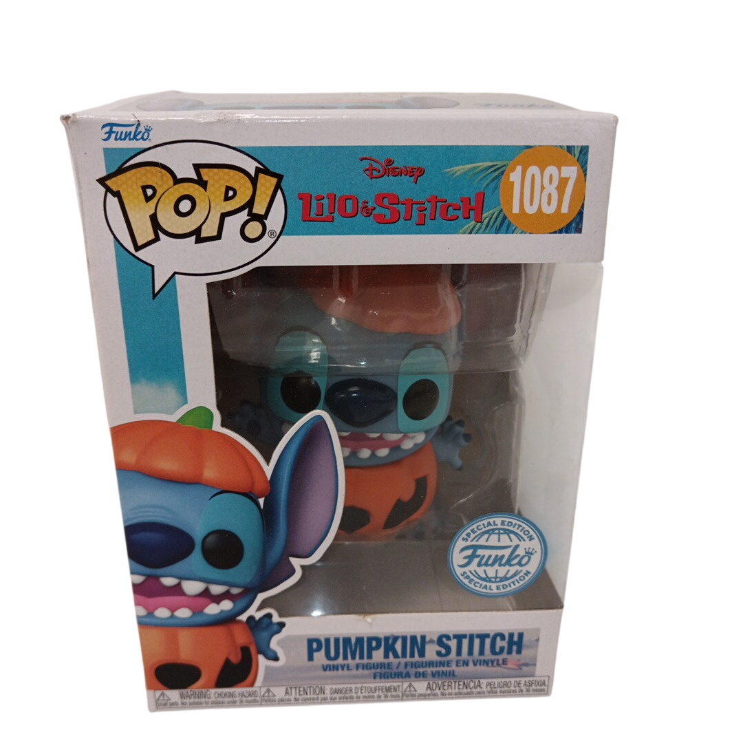 Acheter Funko POP Stitch Citrouille #1087 - Disney - Figurine Vinyle Parfait état - 10,00 € Funko POP Stitch Citrouille #1087 - Disney - Figurine Vinyle Parfait état reconditionné disponible sur Label Emmaüs