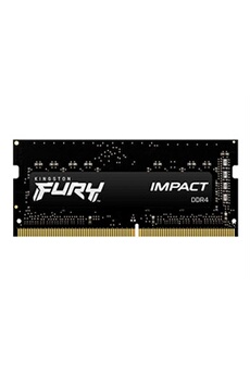 FURY Impact - DDR4 - module - 8 Go - SO DIMM 260 broches - 3200 MHz / PC4-25600 - CL20 - 1.2 V - mémoire sans tampon - non ECC - noir Bon état Kingston reconditionné disponible sur Darty