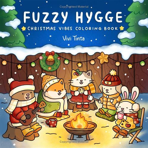 Fuzzy Hygge – Livre de coloriage de Noël pour adultes et ados | Scènes d’hiver cosy et festives avec adorables animaux État correct - 25,99 € Fuzzy Hygge – Livre de coloriage de Noël pour adultes et ados | Scènes d’hiver cosy et festives avec adorables animaux État correct N/A reconditionné disponible sur Fnac