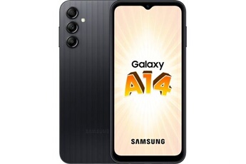Galaxy A14 - 4G smartphone - double SIM - RAM 4 Go / Mémoire interne 64 Go - microSD slot - Ecran LCD - 6.6" - 2408 x 1080 pixels - 3 x caméras État correct Samsung reconditionné disponible sur Darty