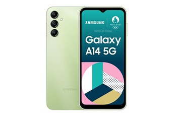 Galaxy A14 64Go Lime 5G Très bon état Samsung reconditionné disponible sur Darty