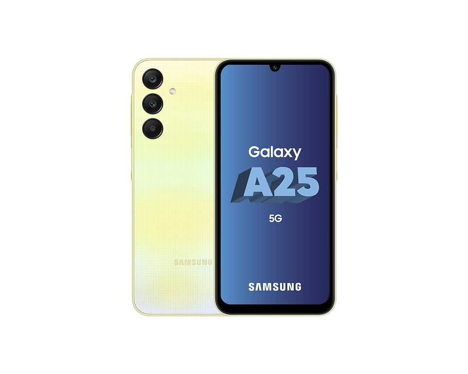 Galaxy A25 (5G) 256Go, Jaune, Débloqué - Très bon état Très bon état Samsung reconditionné disponible sur Pixmania