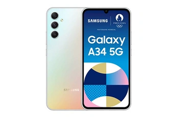 Galaxy A34 128Go Argenté 5G Bon état Samsung reconditionné disponible sur Darty