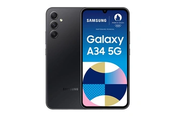 Galaxy A34 128Go Noir 5G État correct Samsung reconditionné disponible sur Darty