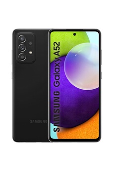 Galaxy A52 - 4G smartphone - double SIM - RAM 6 Go / Mémoire interne 128 Go - microSD slot - OLED display - 6.5" - 2400 x 1080 pixels - 4x caméras État correct Samsung reconditionné disponible sur Darty